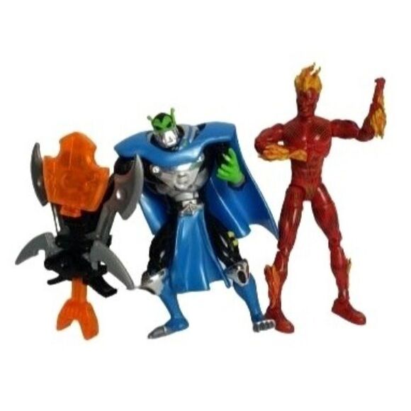 Marvel Silver Surfer & Human Torch Action Figure Toy Bundle - Picture 1 of 7
